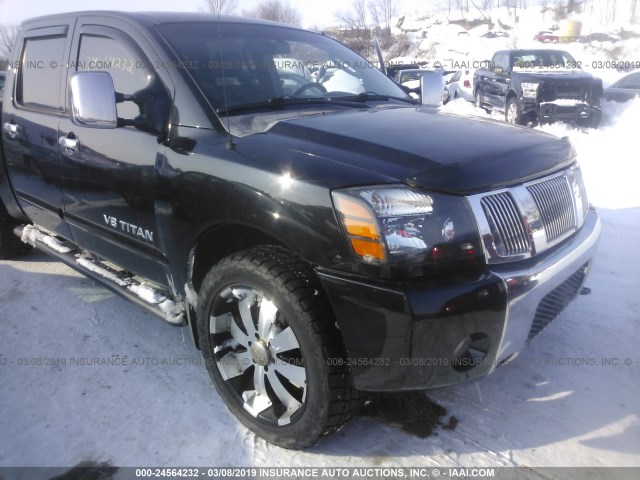 1N6AA07B46N529551 - 2006 NISSAN TITAN BLACK photo 1