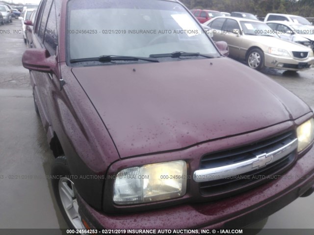 2CNBE634836919585 - 2003 CHEVROLET TRACKER LT RED photo 6