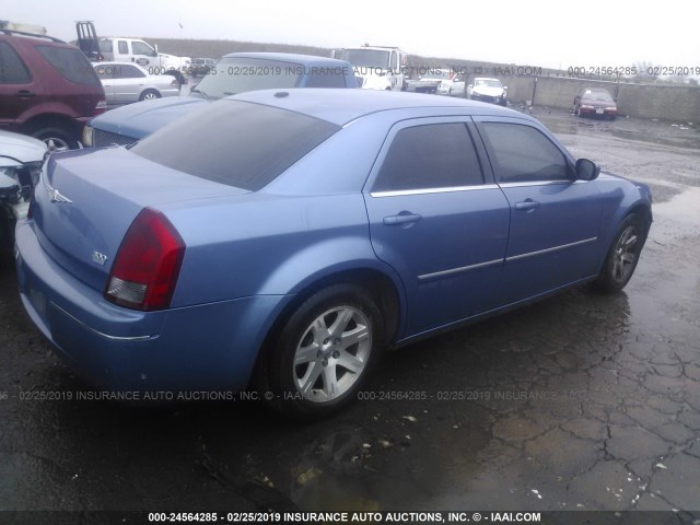 2C3KA53G37H752653 - 2007 CHRYSLER 300 TOURING BLUE photo 4