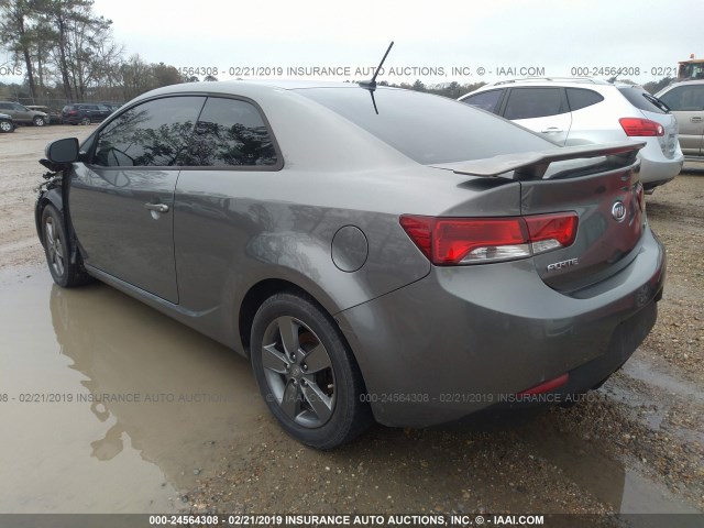 KNAFU6A26C5517440 - 2012 KIA FORTE GRAY photo 3