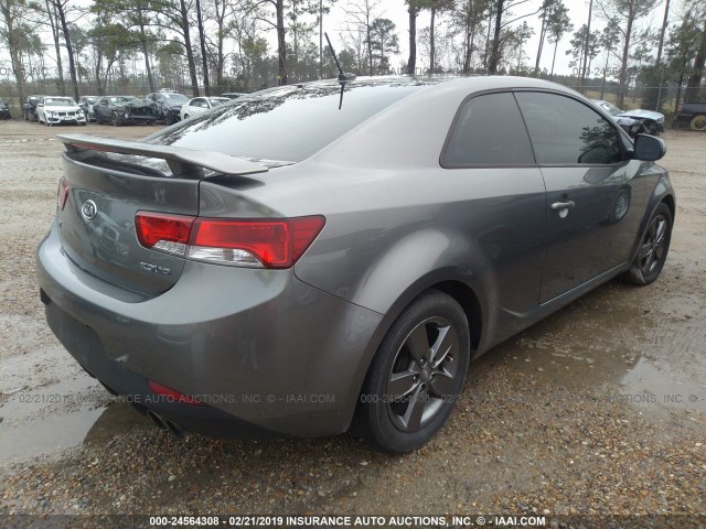 KNAFU6A26C5517440 - 2012 KIA FORTE GRAY photo 4