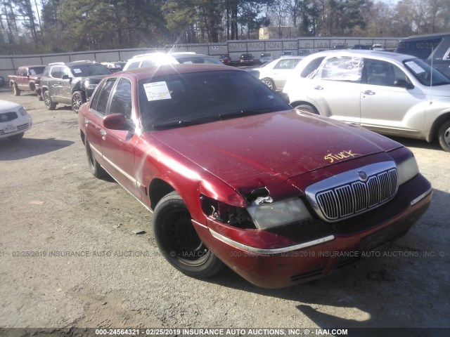 2MEFM74WX1X612942 - 2001 MERCURY GRAND MARQUIS GS MAROON photo 1