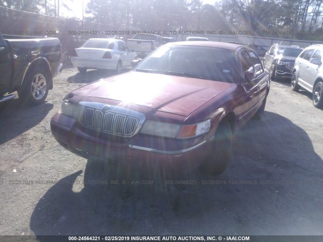 2MEFM74WX1X612942 - 2001 MERCURY GRAND MARQUIS GS MAROON photo 2