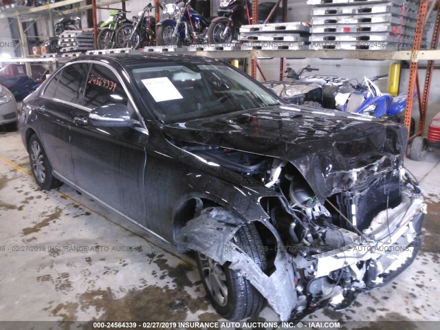55SWF4KB4FU008335 - 2015 MERCEDES-BENZ C 300 4MATIC Schwarz Foto 1