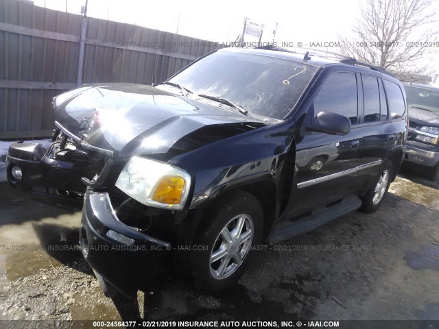 1GKDT13S372245857 - 2007 GMC ENVOY BLACK photo 2