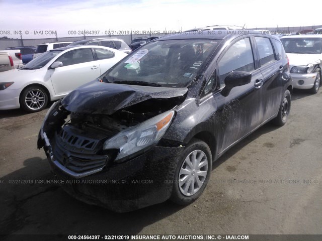 3N1CE2CP5FL373178 - 2015 NISSAN VERSA NOTE S/S PLUS/SV/SL/SR BLACK photo 2