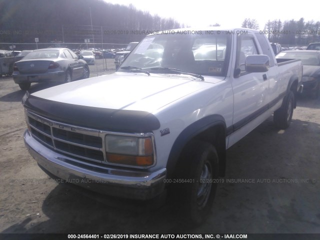 1B7GG23Y8SS215981 - 1995 DODGE DAKOTA WHITE photo 2