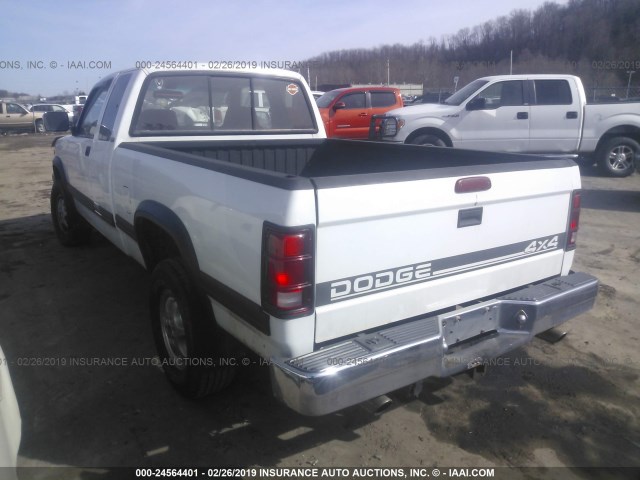 1B7GG23Y8SS215981 - 1995 DODGE DAKOTA WHITE photo 3