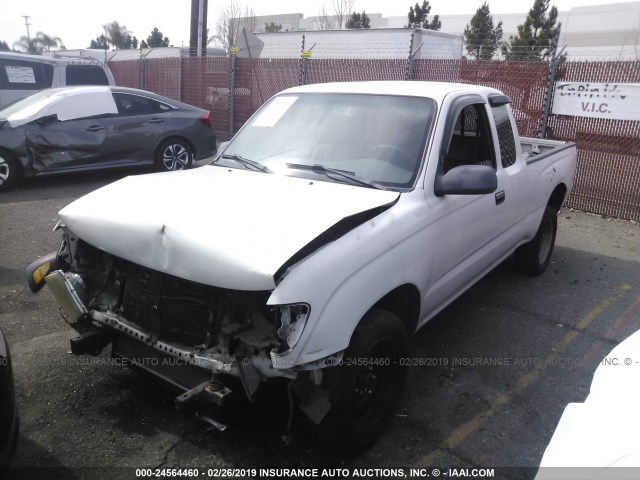 4TAVN52N0YZ607144 - 2000 TOYOTA TACOMA XTRACAB WHITE photo 2