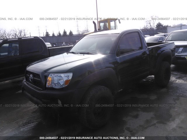 5TFPX4EN8BX001848 - 2011 TOYOTA TACOMA BLACK photo 2