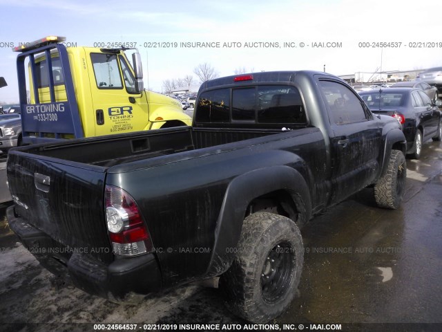 5TFPX4EN8BX001848 - 2011 TOYOTA TACOMA BLACK photo 4