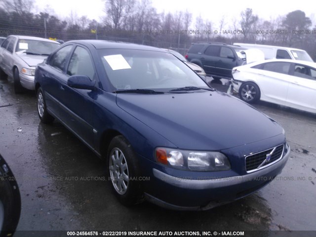 YV1RS61R522146767 - 2002 VOLVO S60 BLUE photo 1