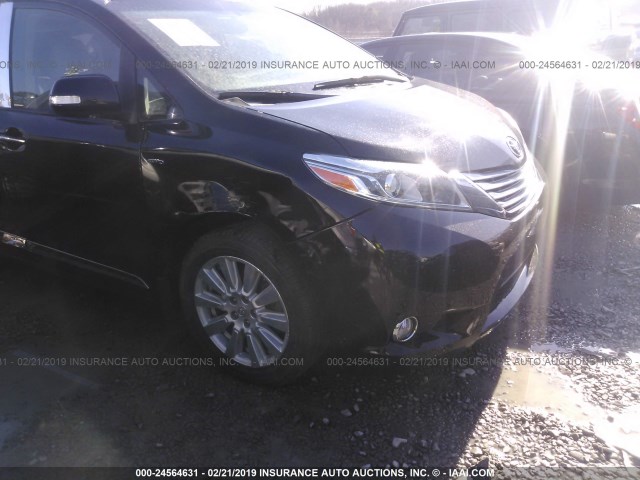 5TDDZ3DC4HS167662 - 2017 TOYOTA SIENNA XLE/LIMITED BLACK photo 6