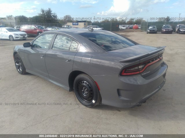 2C3CDXCT1KH526852 - 2019 DODGE CHARGER R/T GRAY photo 3