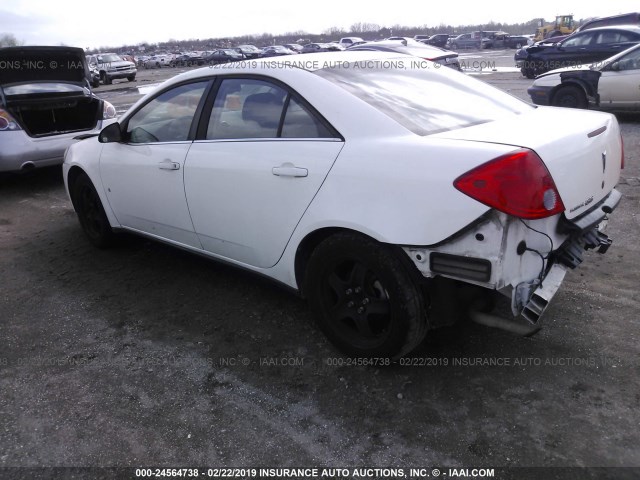 1G2ZG57B884233544 - 2008 PONTIAC G6 SE WHITE photo 3