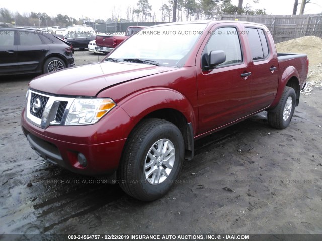 1N6AD0EVXKN703797 - 2019 NISSAN FRONTIER RED photo 2