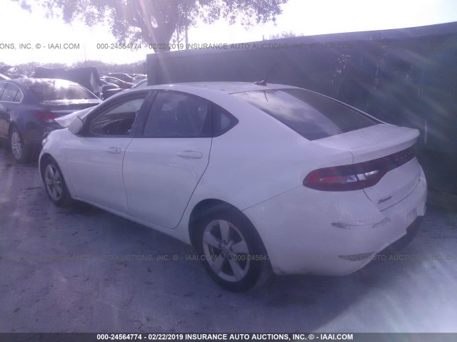 1C3CDFBB8GD551030 - 2016 DODGE DART SXT WHITE photo 3