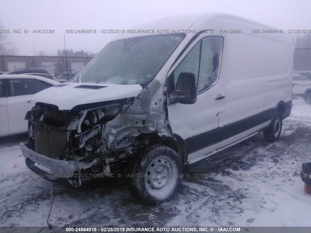 1FTYR2CM0KKA01305 - 2019 FORD TRANSIT WHITE photo 2