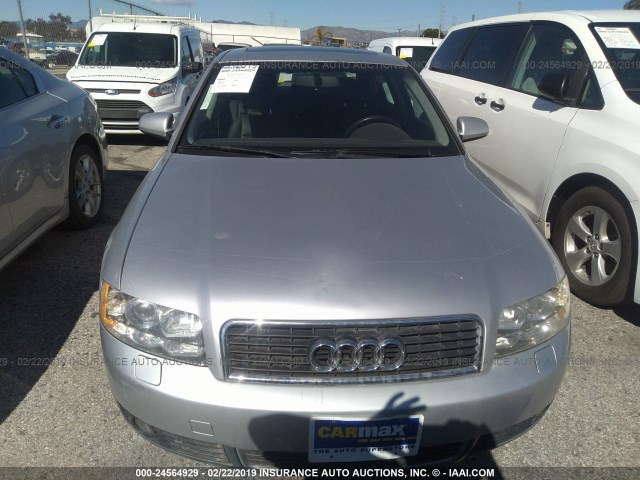 WAUJT68E52A273816 - 2002 AUDI A4 3.0 SILVER photo 6