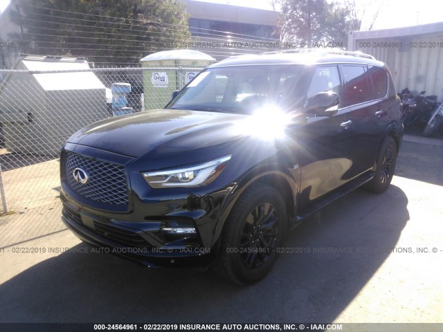 JN8AZ2NF3J9662806 - 2018 INFINITI QX80 SIGNATURE BLACK photo 2