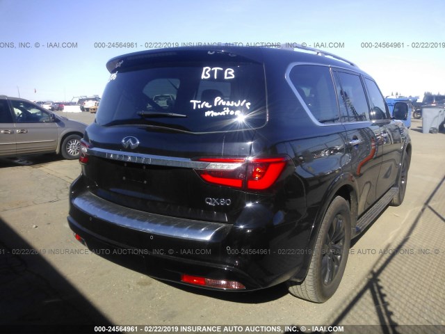 JN8AZ2NF3J9662806 - 2018 INFINITI QX80 SIGNATURE BLACK photo 4