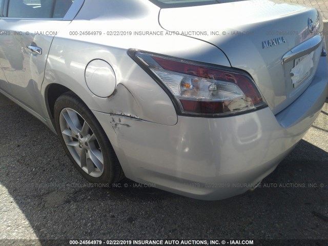 1N4AA5AP9CC859817 - 2012 NISSAN MAXIMA S/SV SILVER photo 6