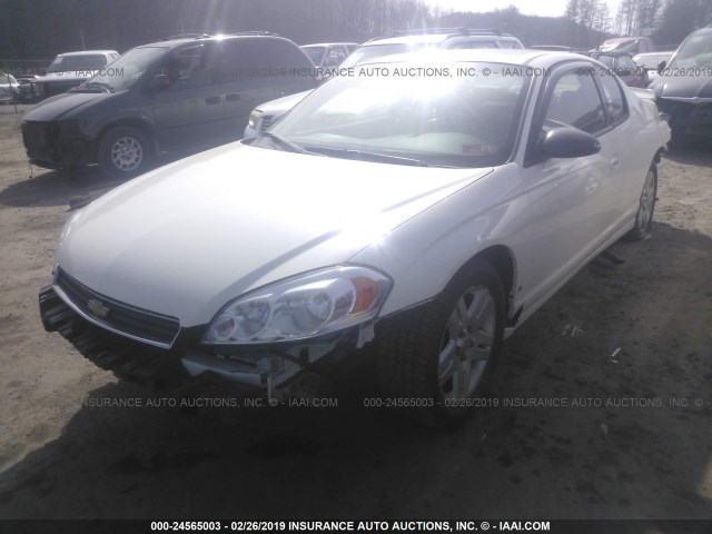 2G1WK15K579349958 - 2007 CHEVROLET MONTE CARLO LT WHITE photo 2