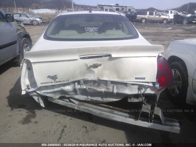 2G1WK15K579349958 - 2007 CHEVROLET MONTE CARLO LT WHITE photo 6