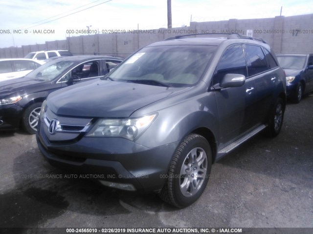 2HNYD28487H528136 - 2007 ACURA MDX TECHNOLOGY GRAY photo 2