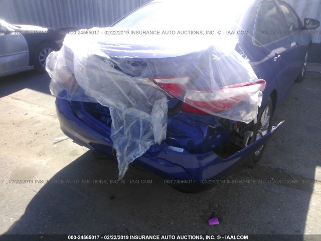 4T1BF1FK4GU589123 - 2016 TOYOTA CAMRY LE/XLE/SE/XSE BLUE photo 6