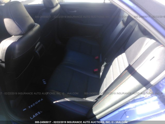 4T1BF1FK4GU589123 - 2016 TOYOTA CAMRY LE/XLE/SE/XSE BLUE photo 8