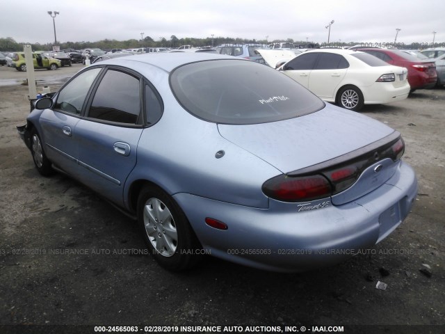 1FAFP52U1WA225832 - 1998 FORD TAURUS LX/SE BLUE photo 3