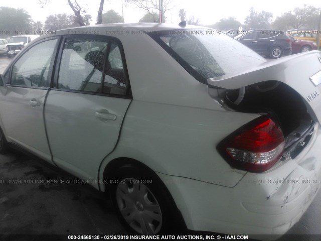 3N1BC1AP6AL456349 - 2010 NISSAN VERSA S/SL WHITE photo 3