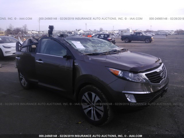 KNDPCCA20B7030584 - 2011 KIA SPORTAGE EX/SX BROWN photo 1
