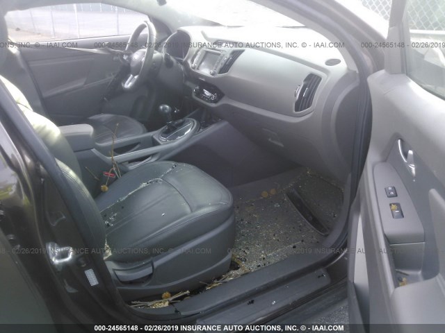 KNDPCCA20B7030584 - 2011 KIA SPORTAGE EX/SX BROWN photo 5