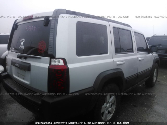 1J8HH48K88C167668 - 2008 JEEP COMMANDER SPORT SILVER photo 4