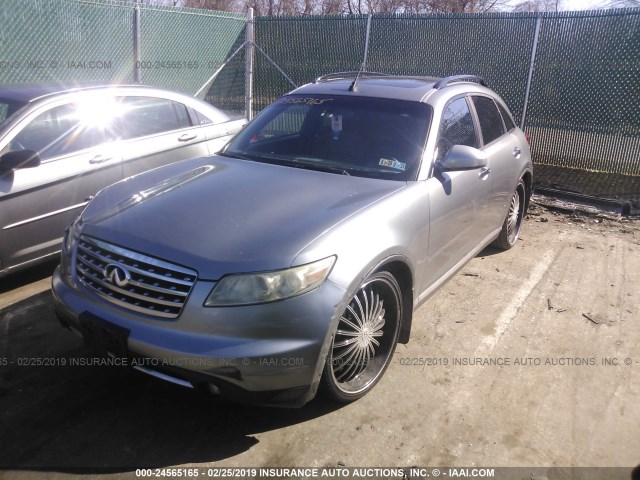 JNRAS08W16X202496 - 2006 INFINITI FX35 GRAY photo 2