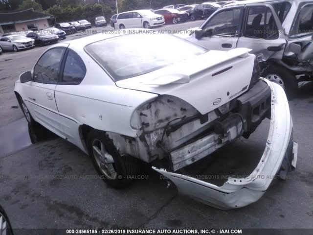 1G2NW12E3XM937239 - 1999 PONTIAC GRAND AM GT WHITE photo 3