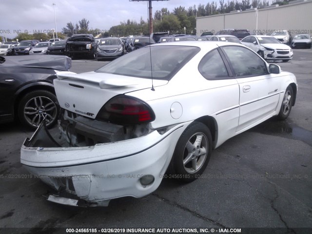 1G2NW12E3XM937239 - 1999 PONTIAC GRAND AM GT WHITE photo 4