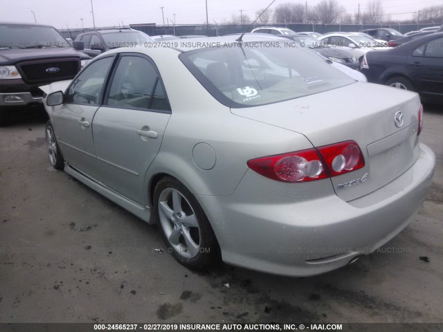 1YVHP80D555M16730 - 2005 MAZDA 6 S BEIGE photo 3