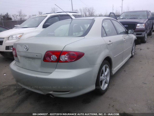 1YVHP80D555M16730 - 2005 MAZDA 6 S BEIGE photo 4