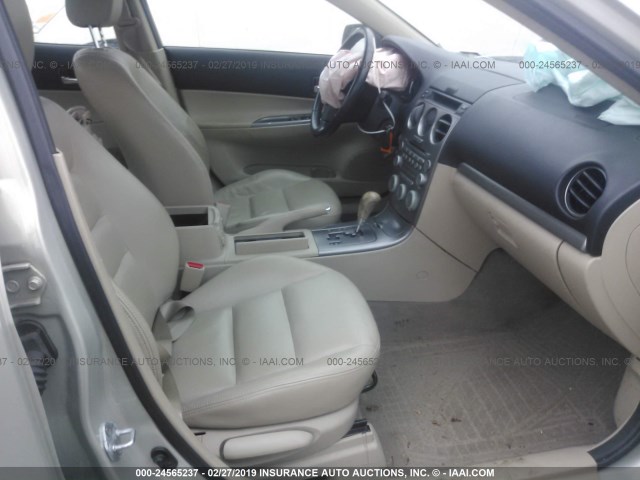 1YVHP80D555M16730 - 2005 MAZDA 6 S BEIGE photo 5