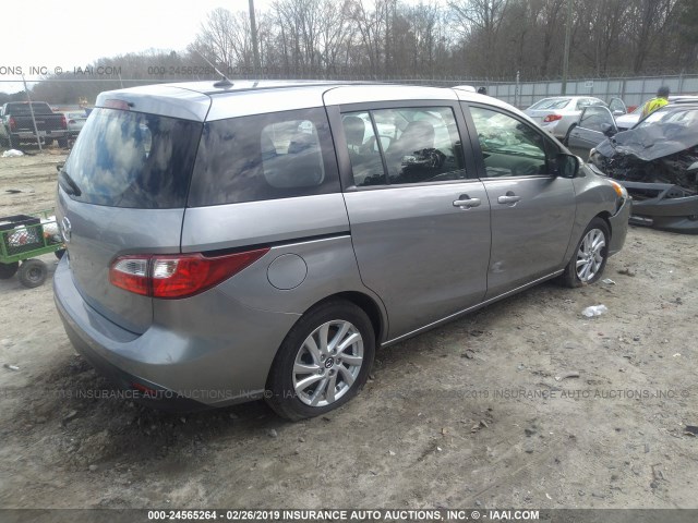 JM1CW2BL0F0183861 - 2015 MAZDA 5 SPORT GRAY photo 4