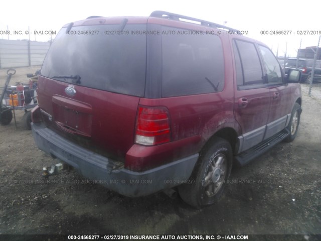 1FMPU16505LA66626 - 2005 FORD EXPEDITION XLT RED photo 4