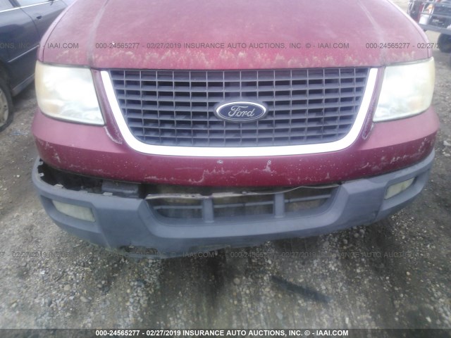 1FMPU16505LA66626 - 2005 FORD EXPEDITION XLT RED photo 6