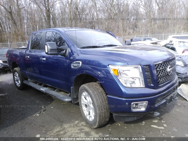 1N6AA1F44HN554106 - 2017 NISSAN TITAN XD SL/PRO-4X/PLAT RES/SV BLUE photo 1