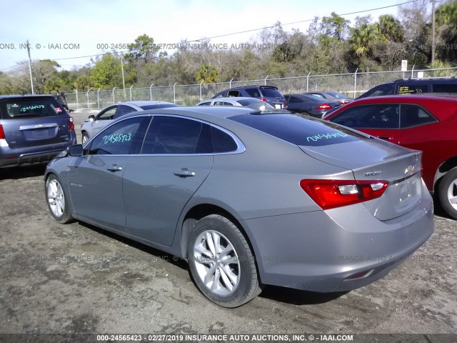 1G1ZJ5SU6HF150374 - 2017 CHEVROLET MALIBU HYBRID SILVER photo 3