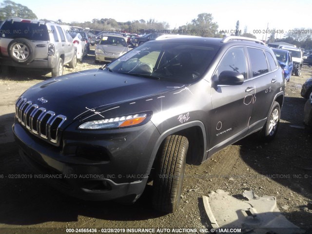 1C4PJMCS4GW155657 - 2016 JEEP CHEROKEE LATITUDE GRAY photo 2