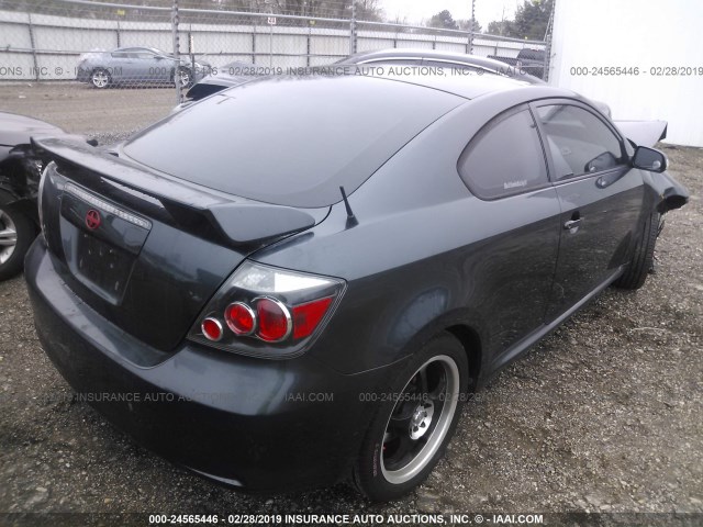 JTKDE167380269742 - 2008 TOYOTA SCION TC შავი ფოტო 4