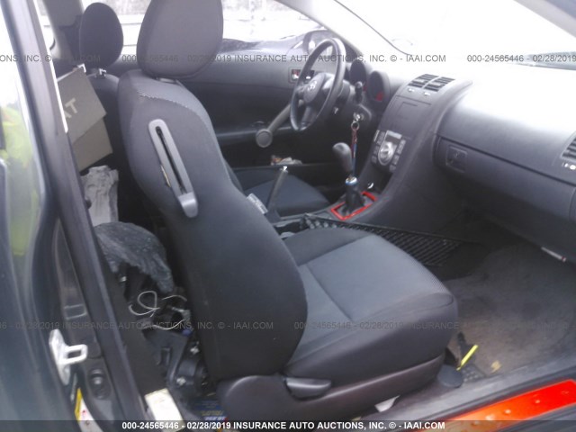 JTKDE167380269742 - 2008 TOYOTA SCION TC შავი ფოტო 5